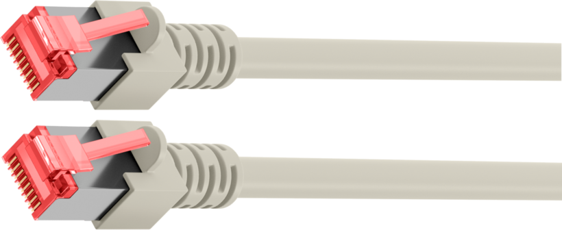 Patch Cable RJ45 S/FTP Cat6 1m Grey