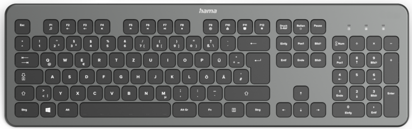 Clavier Hama KW-700 anthracite/noir