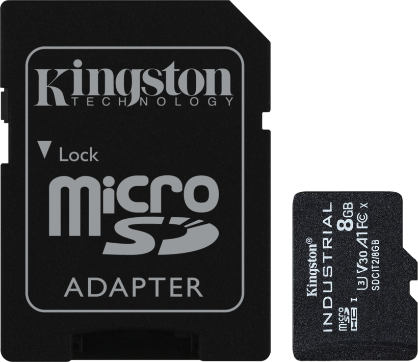 Kingston 8GB Industrial microSDHC+Ad.