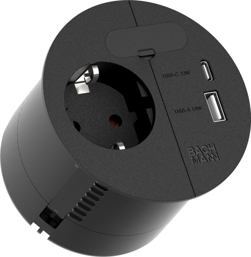 Steckdosenleiste LOOP 1fach+USB 2 m