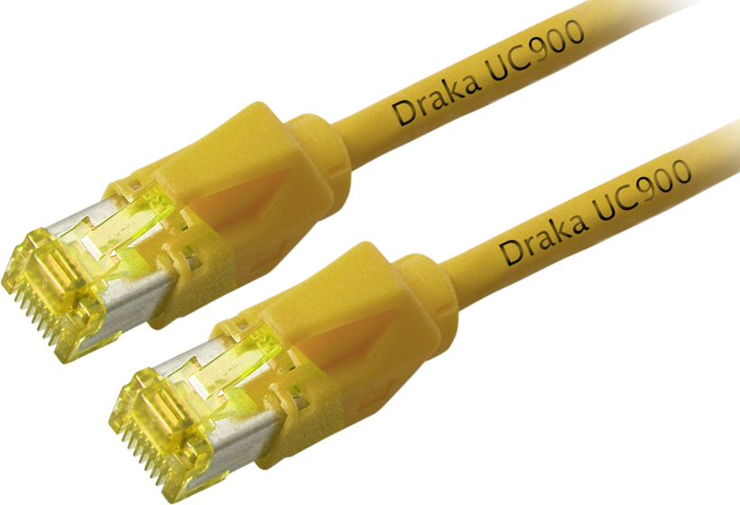 Cavo patch S/FTP RJ-45 Cat6a 1 m giallo