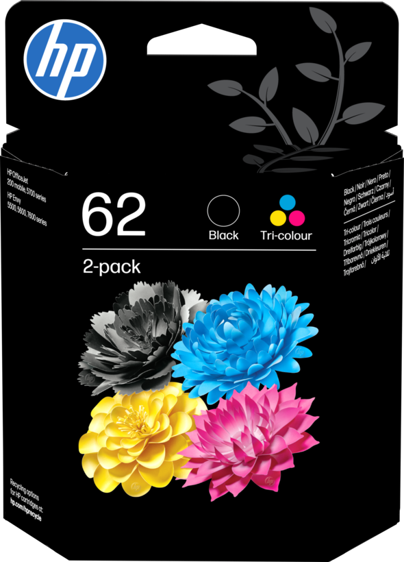 HP 62 Ink 2-Pack