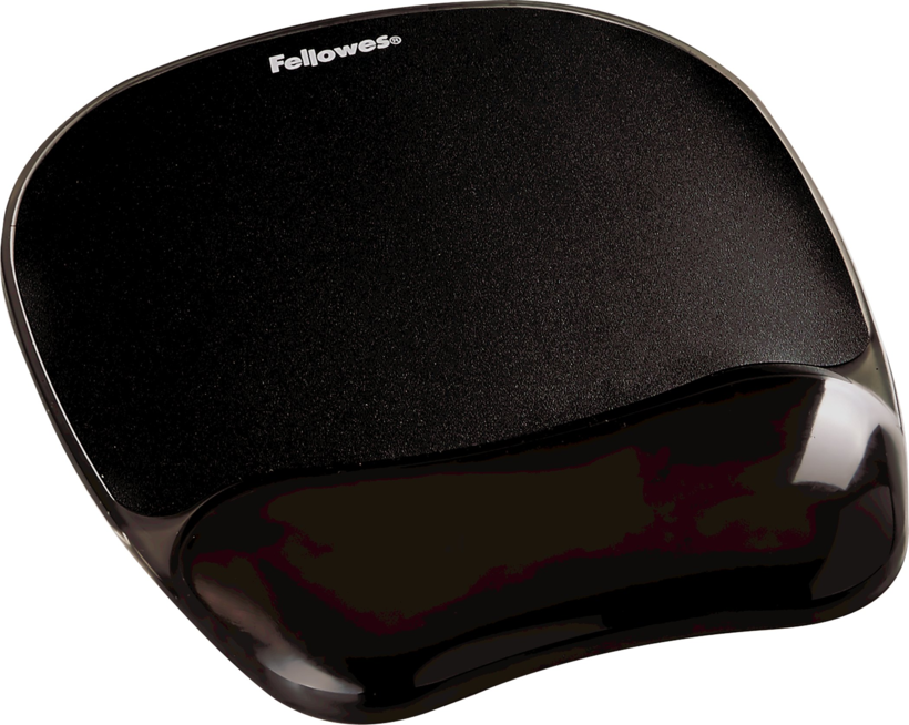 Fellowes Mouse Pad w/ Gel Wrist Rest Bck