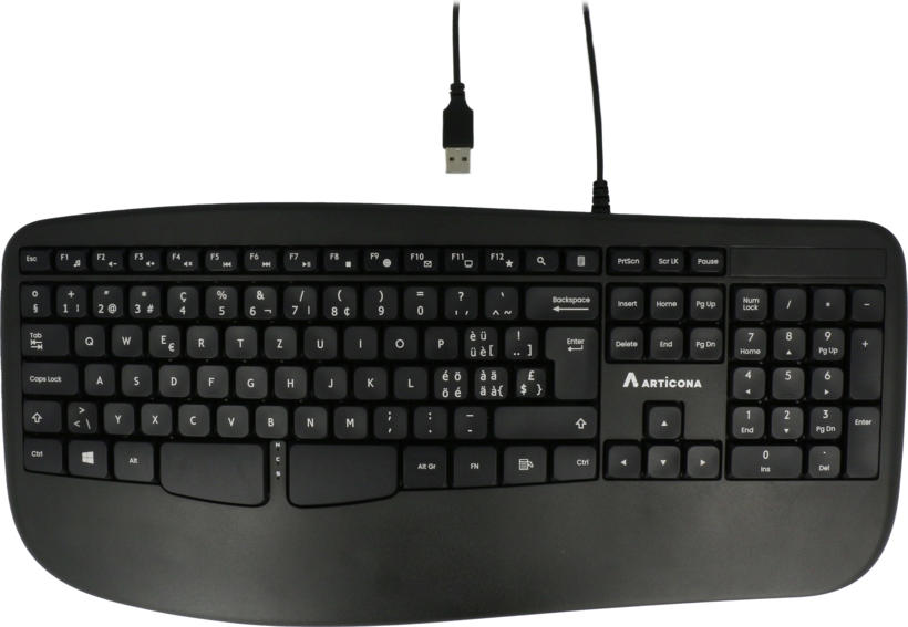 ARTICONA Wired Ergonomic Keyboard