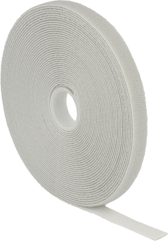 Hook-and-Loop Cable Tie Roll 10m Grey