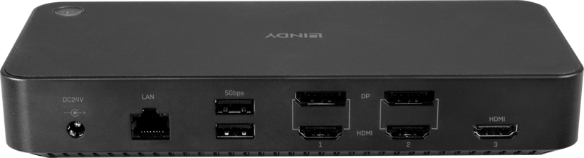 LINDY DST-Pro USB-C, A - HDMI+2DP Dock