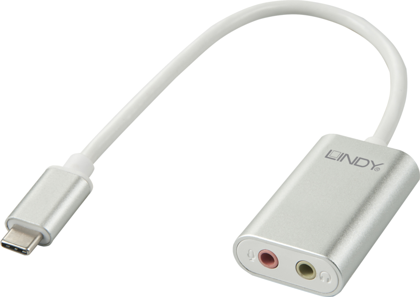 Adapter USB C/m - 2x 3.5mm Jack/f