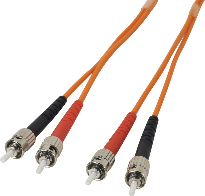 FO Duplex Patch Cable 50/125µ ST-ST 1m