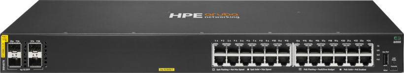 Switch HPE ANW CX 6000 24p CL4 PoE 370 W