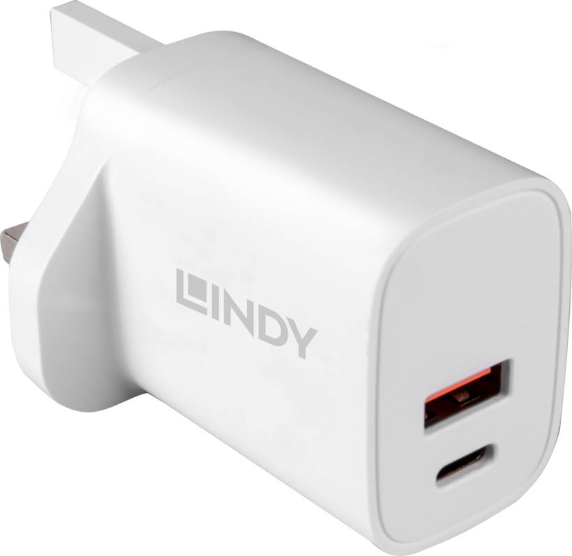 LINDY USB-C/USB-A Charger 20W