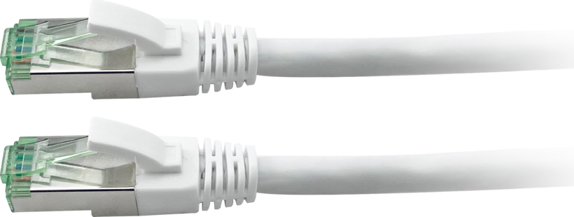 GRS Patch Cable RJ45 S/FTP Cat6a 1m wh