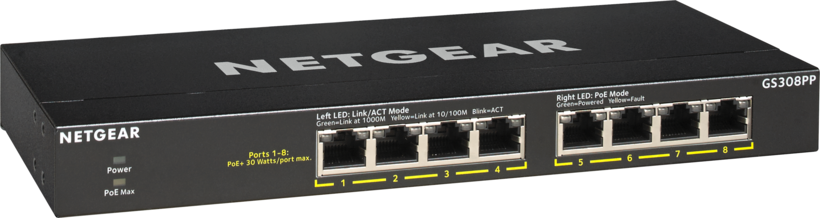 NETGEAR GS308PP PoE Gigabit Switch