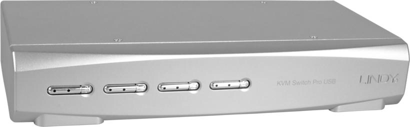 LINDY KVM Switch Pro 4-port DVI-I+USB