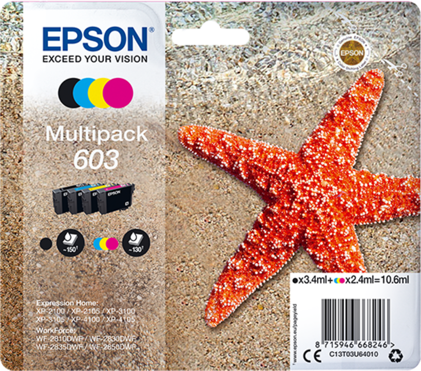 Encre Epson 603, multipack