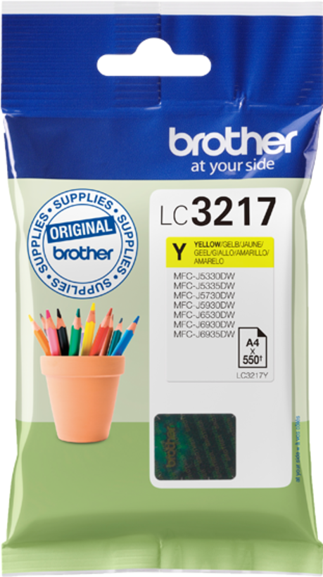 Brother LC-3217Y Ink, Yellow