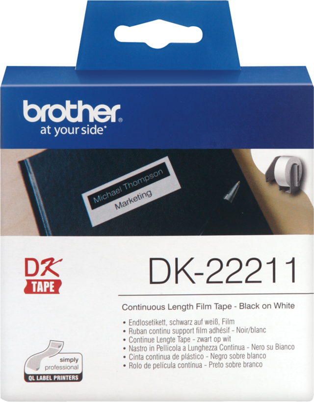 Brother doorlopend label, 29 mm