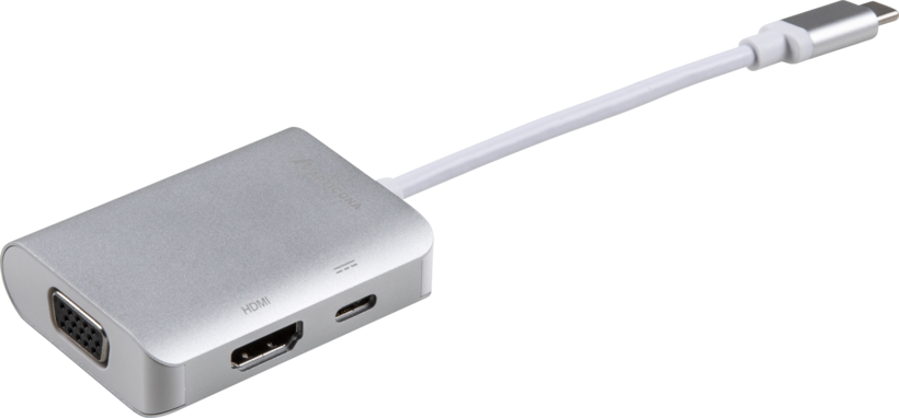 USB-C - HDMI/VGA/USB m/f adapter