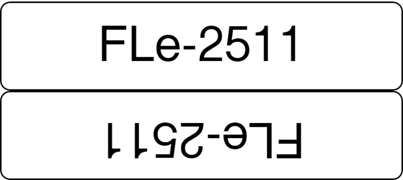 Brother FLe-2511 21x45mm Etiketten weiß