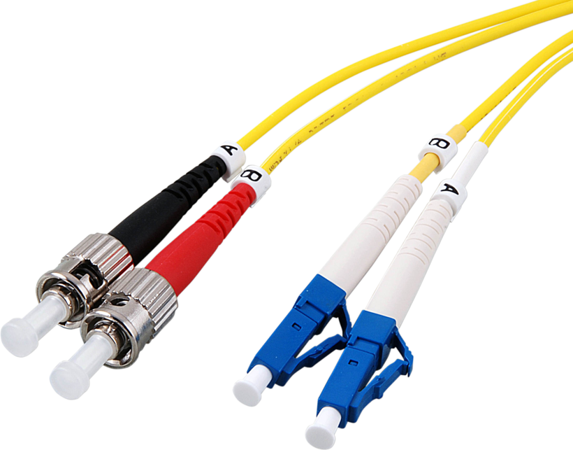 FO Duplex Patch Cable LC-ST 9/125µ 1m