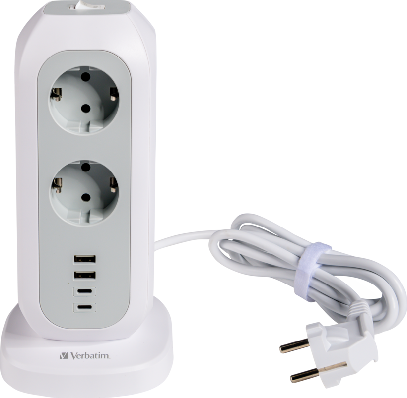 Limitatore di tensione 11x + 4x USB 2 m