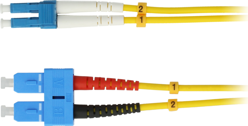 FO Duplex Patch Cable LC-SC 1m 9/µ