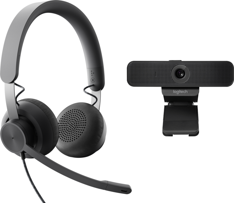Kit Logitech vdeocolaboración cable UC