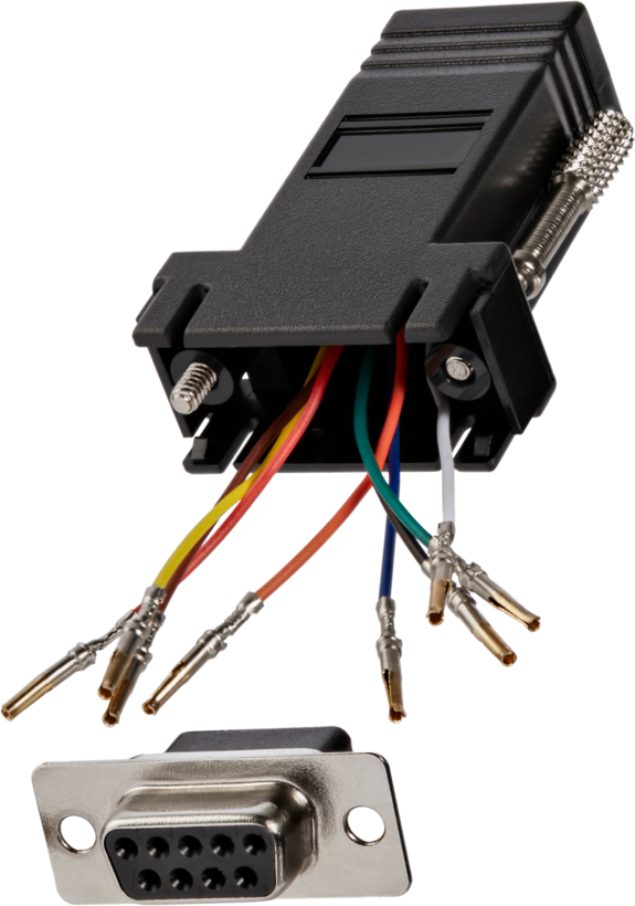 Modular Adapter DB9/f-RJ45/f Black