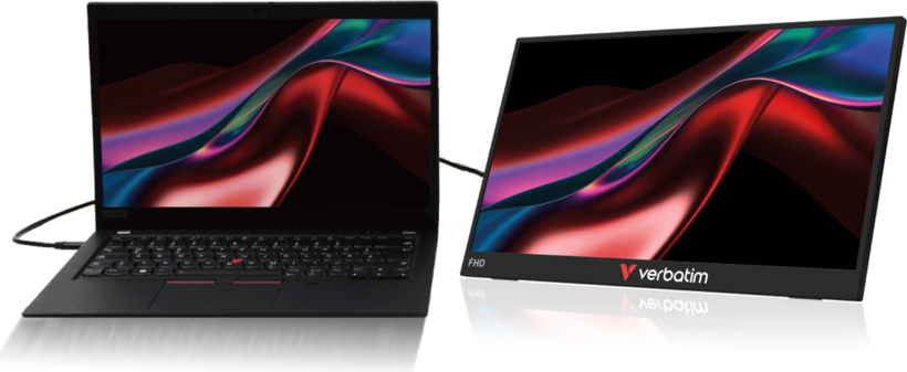 Verbatim 15,6" tragbarer Touch Monitor