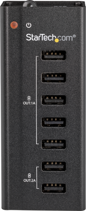 StarTech 7-port USB Charging Station Blk