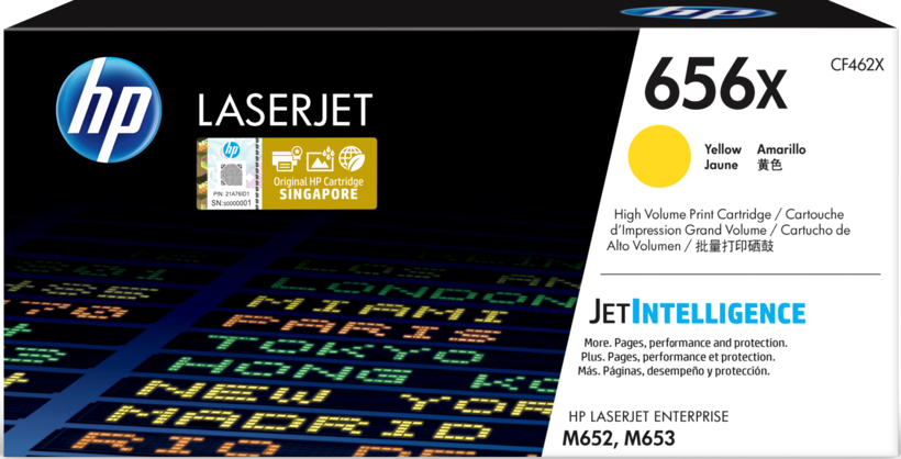 Toner HP 656X amarelo
