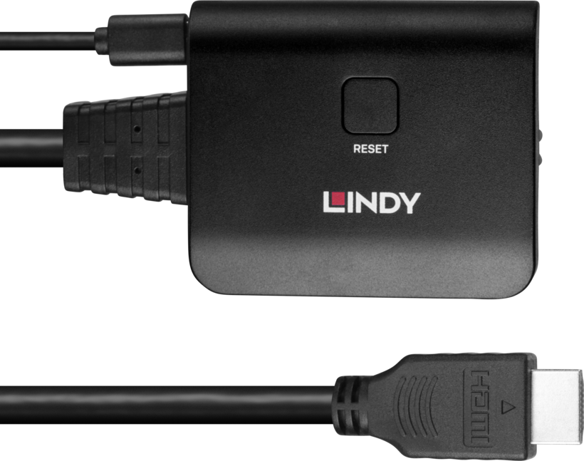 LINDY HDMI Splitter 1:2 4K