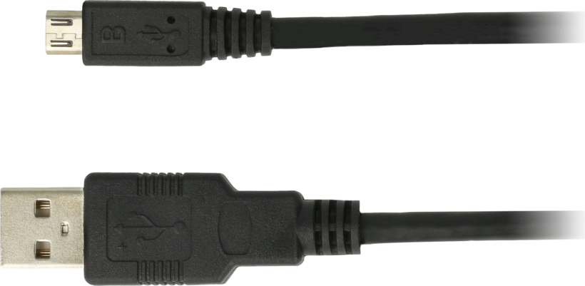 USB 2.0 kábel A - microB m/m, 5 m