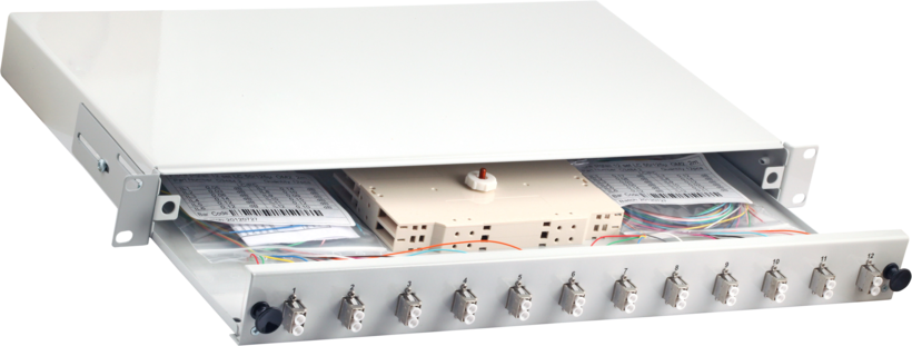 LWL Spleißbox 24xLC bestückt 50/125µ