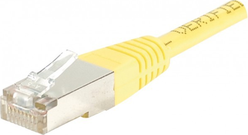 Cordon RJ45 5e F/UTP jaune 0,15m