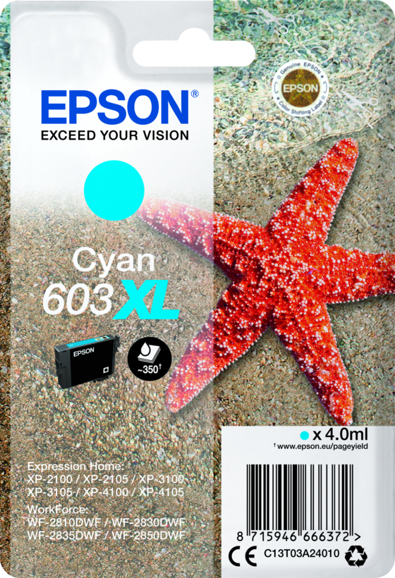 Epson 603 XL Tinte cyan