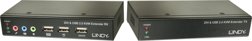 LINDY DVI+USB Cat6 KVM Extender 50m