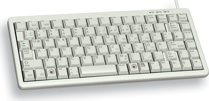 CHERRY G84-4100 Compact Tastatur grau