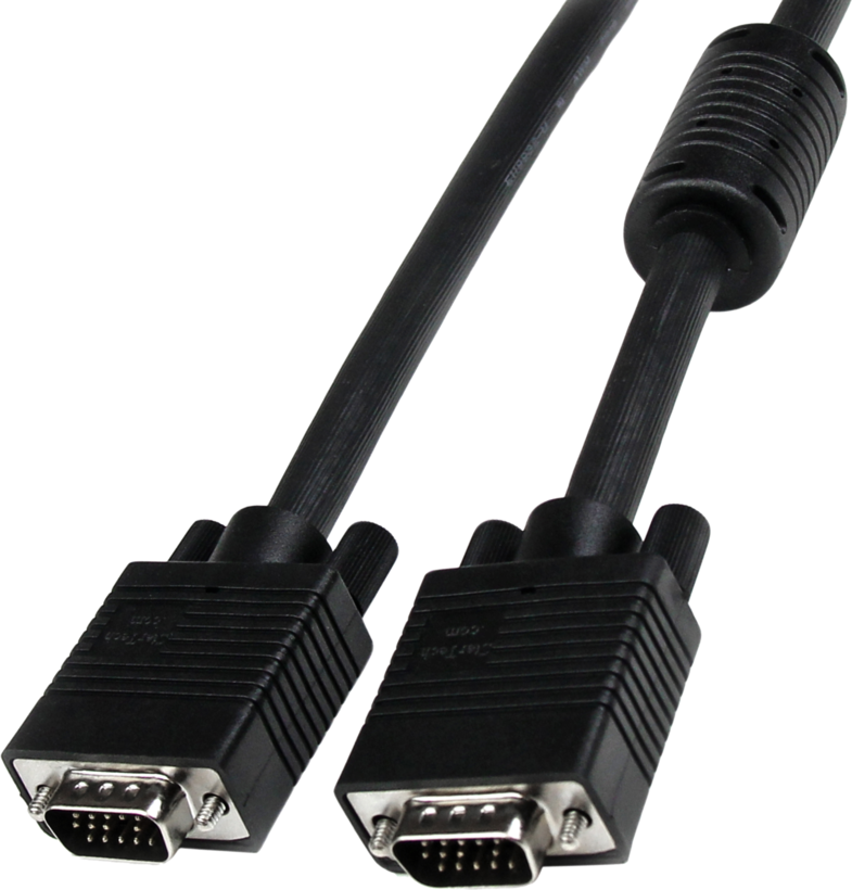 Câble écran VGA HD15 m.-m. 5 m, noir