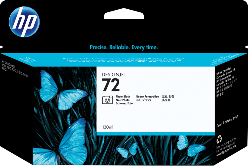 Tusz fotograficzny HP 72 130 ml, czarny