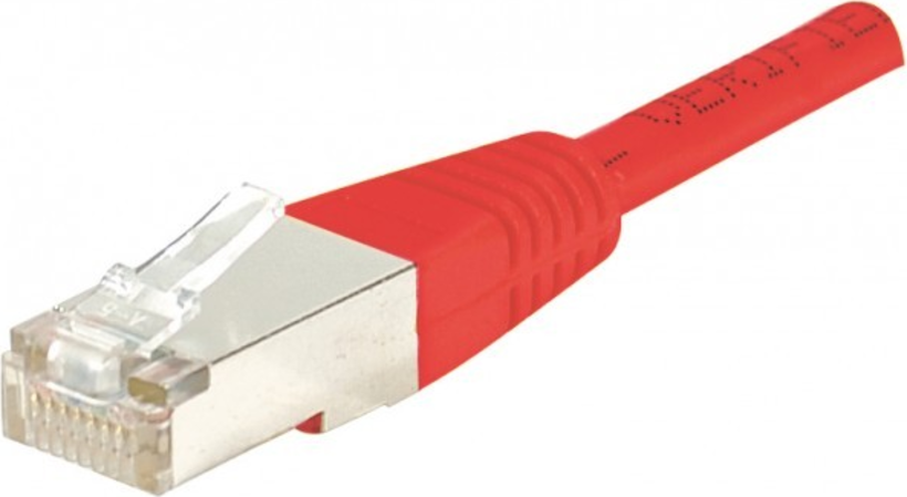 Câble patch RJ45 F/UTP Cat6 rouge 30m