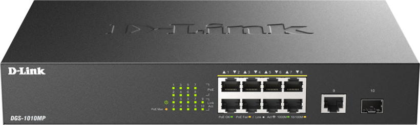 D-Link DGS-1010MP 10-port PoE Switch