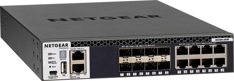NETGEAR ProSAFE M4300-8X8F Switch