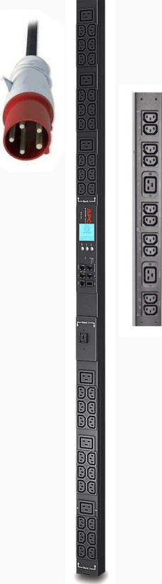 APC Metered by Outlet PDU, 3ph 16A