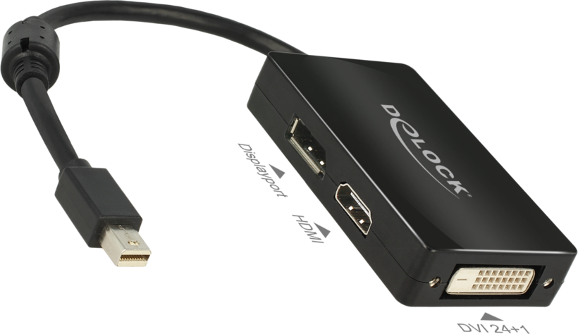 Adaptér Delock miniDP - DP/DVI-D/HDMI