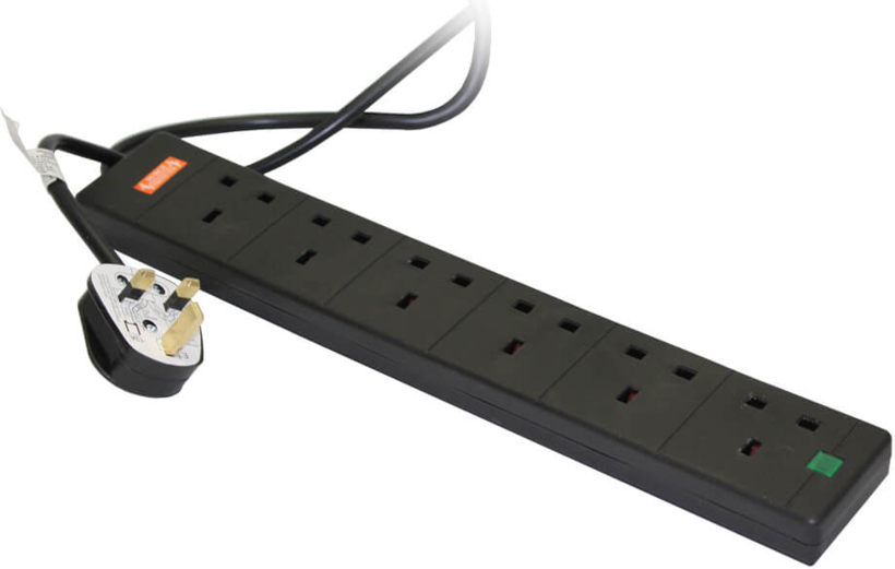 Videk 6 Way Surge Protected Socket 10m