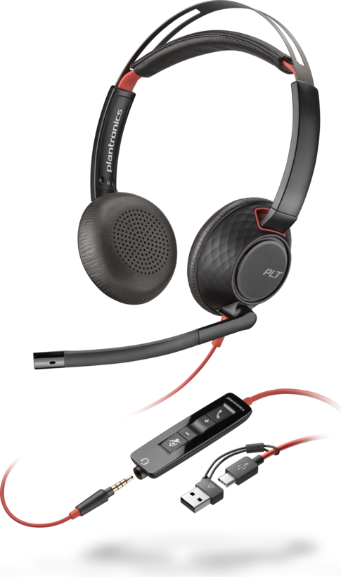 Micro-casque Poly Blackwire 5220 USB-C/A