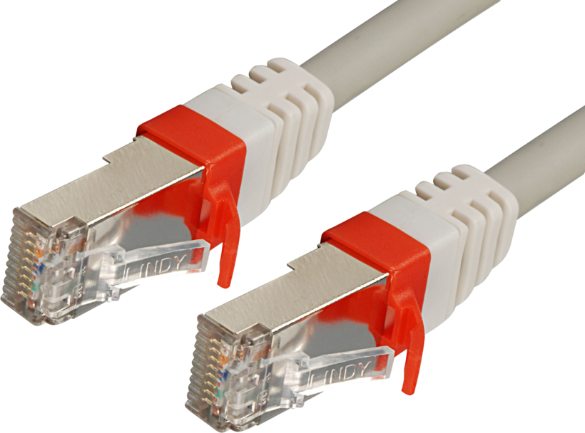 Patch Cable RJ45 S/FTP Cat6a 15m Grey