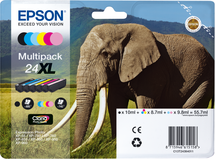 Epson 24XL Claria Tinte Multipack