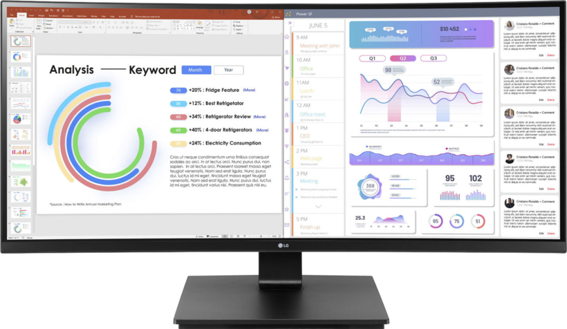 LG 34BA75QE-B Curved Monitor