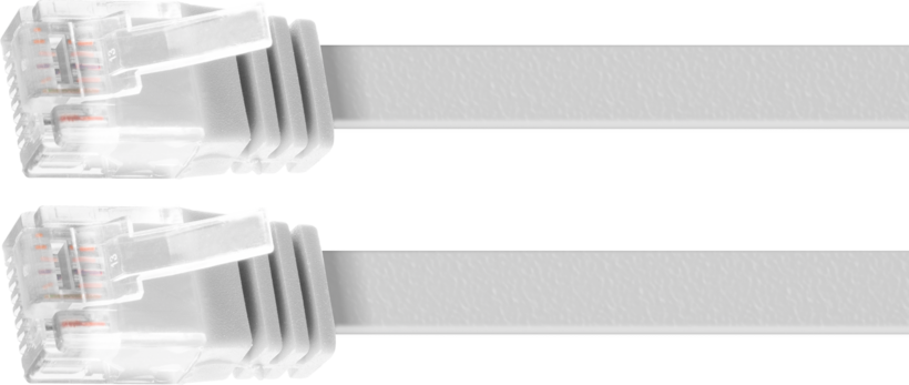 Câble patch plat RJ45 U/UTP Cat6 5 m blc
